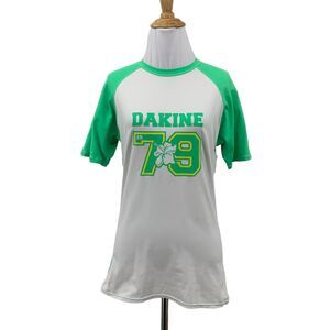 Dakine Rash Guard Shirt Womens M Medium Raglan UPF 50 Short Sleeve Swim Top
